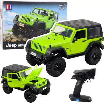 RC model auta rc terénní auto JEEP Wrangler rock crawler 1:14 – zelené