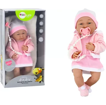 Hračka Lalka bobas s doplňky v růžové