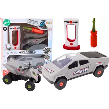 Sada moderního auta s čtyřkolkou k montáži DIY – šedá