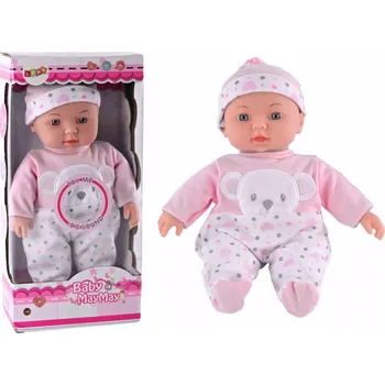 Panenka Panenka miminko v růžovém pyžamku se zvířátkem, čepička a zvuky