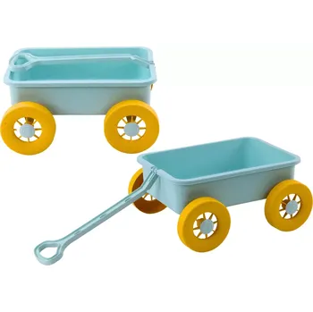 Zahradní vozík Pastelový tyrkysový vozík na hračky do písku