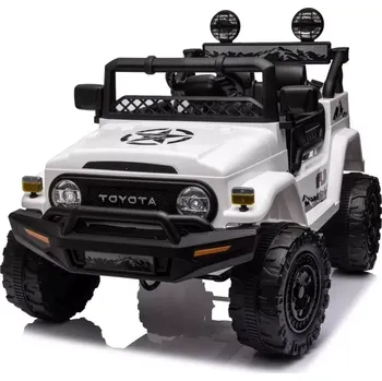 Dětské elektrovozidlo Lean Cars bateriový vůz Toyota FJ 4x4 bílá