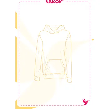 Elektronický střih / PDF dětská mikina s kapucí - klokanka-116-140