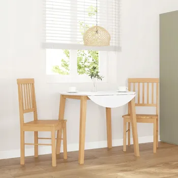 Jídelní židle Jídelní židle 2 ks z masivního dřeva Rubber