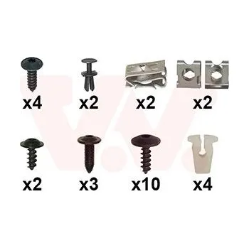 Nárazník Montážní sada, nárazník VAN WEZEL 4908794