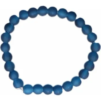 Náramek Dětský náramek satinovaný modrý obvod cca 13 cm