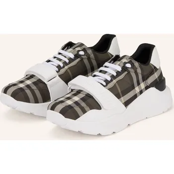 Pánská obuv Burberry Pánské Tenisky, khaki / bílá / černá, 42,5