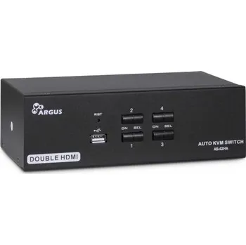 KVM přepínač INTER-TECH KVM přepínač AS-42HA HDMI, 4portový