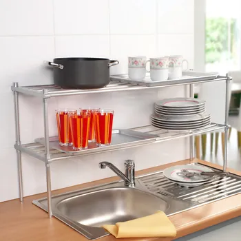 Kuchyňský mlýnek Univerzální stohovací regál 25 x 30 x 42-80 cm