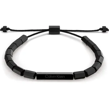 Šperk Calvin Klein Originální černý náramek pro muže 35000276 + 2 měsíce na vrácení zboží