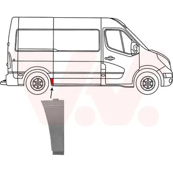 Příslušenství karosérie Boční stěna VAN WEZEL 3396142