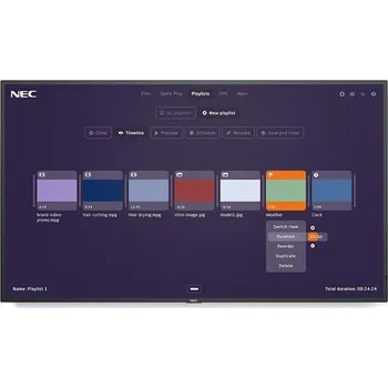 Monitor NEC MultiSync ME431-MPi4/43'' IPS/3840x2160/4000:1/8ms/DP/2xHDMI/USB 2.0/Media Player/Repro/černý