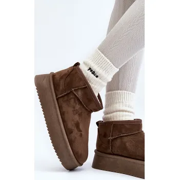 Dámská zimní obuv Dámské zimní boty na tlusté podrážce Caliksa Barva: Zelená, Velikost: 40