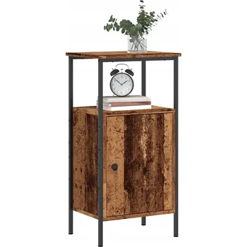 Noční stolek Noční stolky, 2 ks, vzhled starého dřeva, 41x31x80 cm