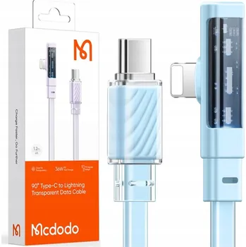 Datový kabel Kabel McDodo USB-C - Apple Lightning 1,2 m modrý