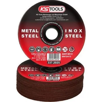 KS Tools 337.2025 Výkonný tenký tavný kotouč, Ø 125 mm, 1 mm, 25 ks
