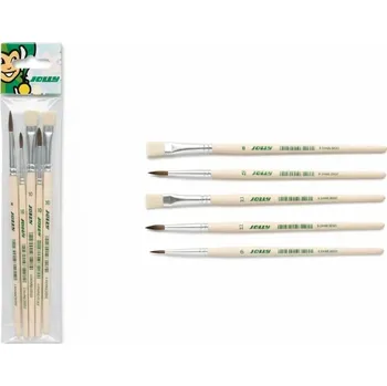Umělecký štětec 5 KUSŮ ŠTĚTCE NA MALOVÁNÍ BARVAMI SADA ŠTĚTCŮ