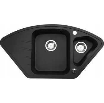 Granitový dřez Dřez jednopůlkový Brenor Merkury granit černý