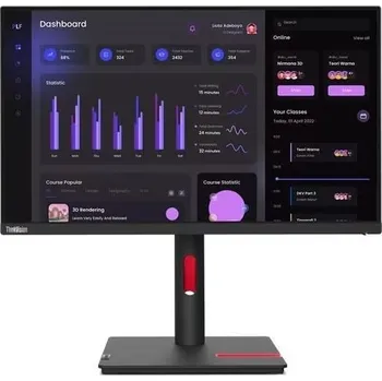 Monitor LENOVO LCD T24i-30 - 23,8",IPS,matný,16:9,1920x1080,178/178,4ms/6ms,250cd/m2,1000:1,VGA,DP,HDMI,4xUSB,VESA,Pivot