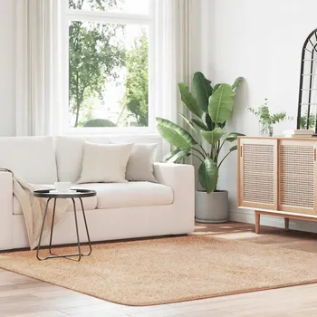 Koberec Koberec shaggy s dlouhým vlasem, NAVARRA, béžový, 200x200 cm