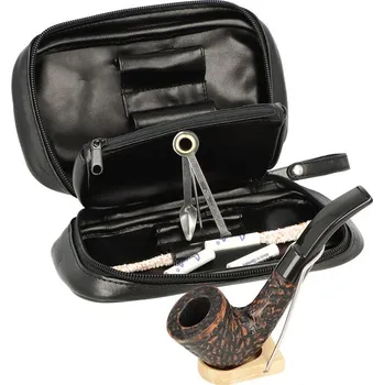 Čistič dýmky Angelo Sada dýmka Angelo, startovací set, dýmka zahnutá + etue V, filtr 9mm