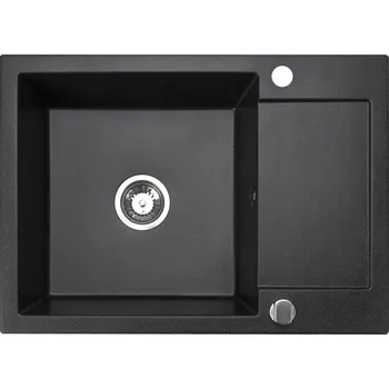 Granitový dřez Jednodřez Brenor Cordeo 70, granitový, černý