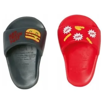 Doplněk pro panenku BABY born Pantofle, 43 cm - černá/červená