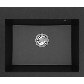 Granitový dřez Jednokomorový granitový dřez Brenor černý