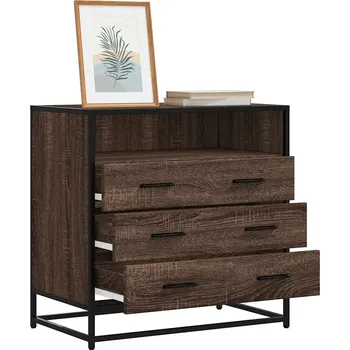 Komoda Komoda VidaXL 4 x 2 x 4 cm akácie, antická zlatá