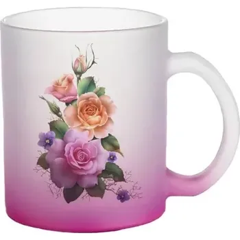 Moon River skleněný hrnek pivoňkový s Vaší fotografii objem 330 ml (hrneček matné sklo podle vaší fotky)