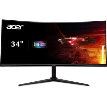 Monitor Acer LCD Nitro XZ342CUV3bmiiphx 34" VA LED Curved/ QHD+ 3440x1440@180Hz DP/1ms/400cd/m2/2xHDMI + 1xDP, repro/ Black