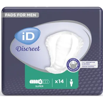 Ontex iD Discreet for Men Super 6 kapek 14 ks