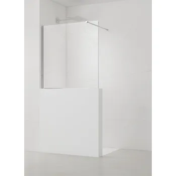 SAT Sprchová zástěna SAT Walk-in 100x100 cm na sníženou příčku chrom SATBWIS100PR SATBWIS100PR