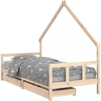 Dětská postel Dětská domečková postel se šuplíky Dekorhome