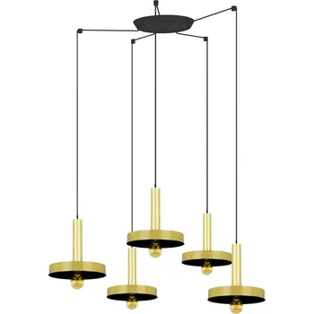 Svítidlo FARO WHIZZ závěsné svítidlo, zlatá/černá, 5L