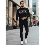 Pánský svetr sněhové vločky WX2276 Barva: Černá, Velikost: M