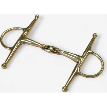 Vybavení pro koně FOUGANZA Roubíkové udidlo pro koně a poníky dvakrát lomené 125 MM