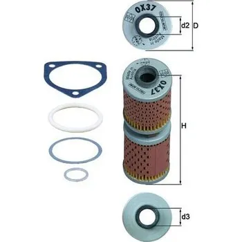 Filtr do auta Olejový filtr MAHLE OX 37D