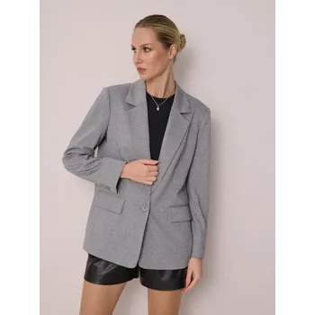 Dámské sako Sinsay - Klasické sako na knoflík - šedá - 443GY-09M - 443GY-09M-XS