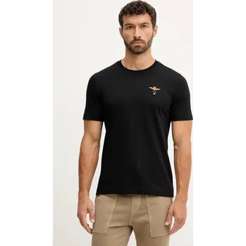 Bavlněné tričko Aeronautica Militare TS1580UJ00372 černá 99X, vel. XXL