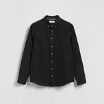 Reserved - Košile slim fit s vysokým podílem bavlny - černý - 698IE-99X - 698IE-99X-S