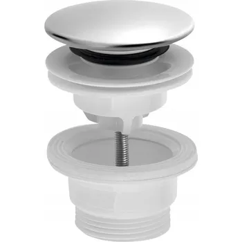 Sifon Umyvadlová zátka 5/4“, klik-klak, velká houba, 4-45 mm, ABS/nerezová ocel