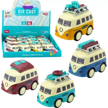 Kamper hračka s pohonem a pohyblivými zavazadly na střeše