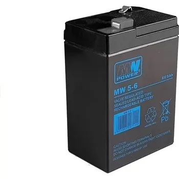 Záložní baterie LeanToys AGM gelová baterie pro auto na 6V5Ah baterii