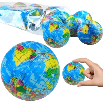 Dětský míč Antistresový míček globus 6 cm