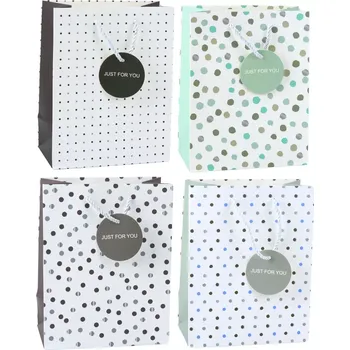 Dárková taška s puntíky Just For You 23 x 18 x 10,5 cm
