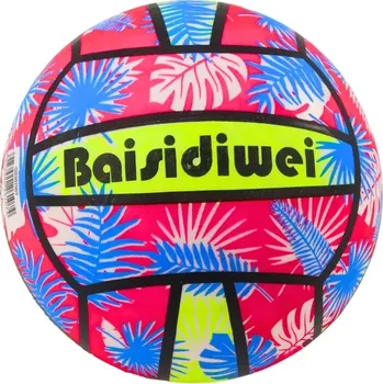 Dětský míč Gumový míč s listy růžovo-modrý 24 cm