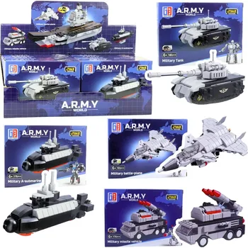 ostatní stavebnice Stavebnice armáda 2v1 – vojenská vozidla a robot