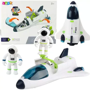 autíčko statek kosmiczny s astronauty a vozidlem se světly a zvuky