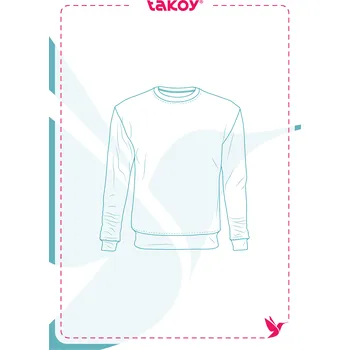 Elektronický střih / PDF pánská mikina basic-2XL-5XL